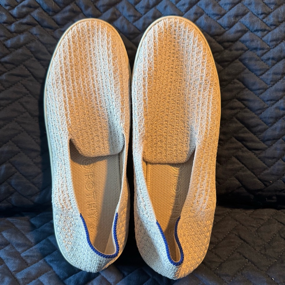 Rothy's Original Slip on Sneaker in Salt Honeycomb
